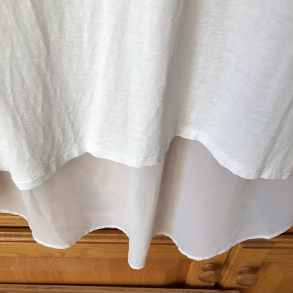 Mixed Media High Low Knit Blouse - Picture 4 of 6